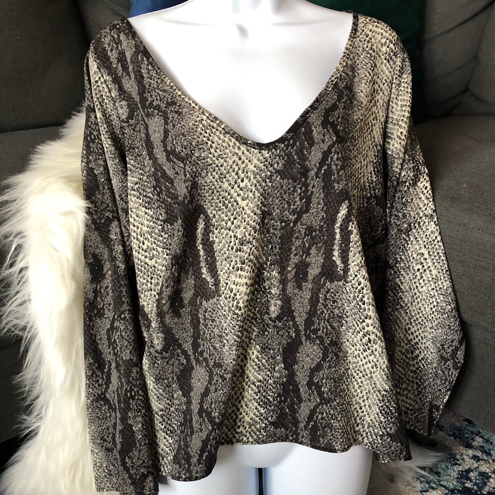 MuMu Snakeskin blouse